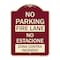 Signmission No Parking Fire Lane No Estacione Zona Contra Incendio Heavy-Gauge Alum, 24" x 18", BU-1824-23729 A-DES-BU-1824-23729 - alternate 1